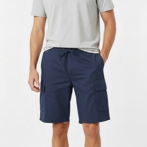 NWT S Oliver Mens Navy Blue Boston Cargo Casual Pull On Bermuda Shorts Size XL
